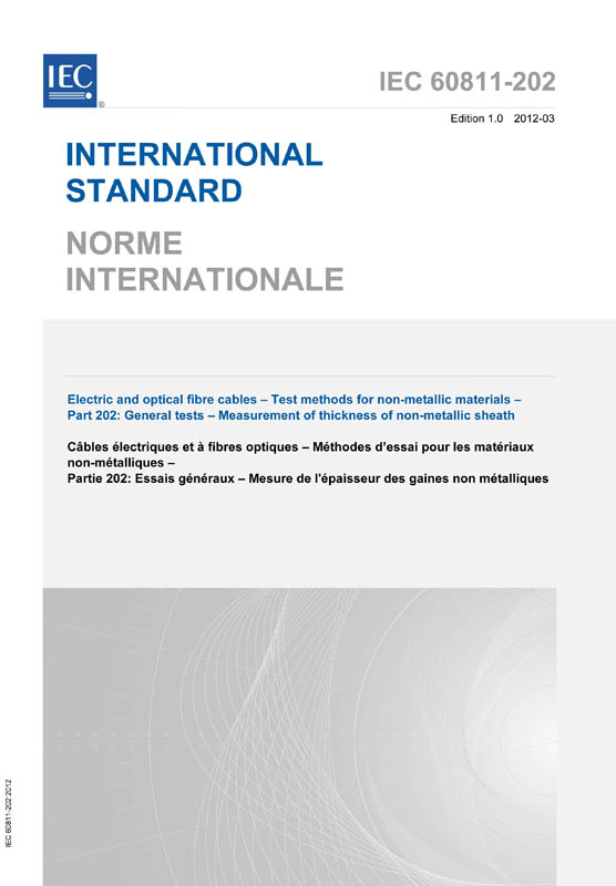 Cover IEC 60811-202:2012